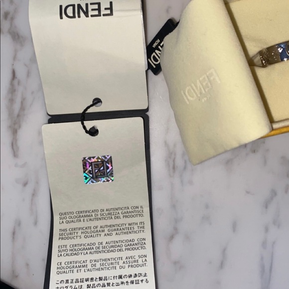 FENDI FF SILVER RING - Picture 4 of 6